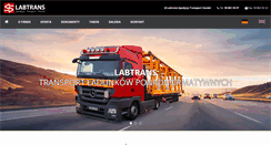 Desktop Screenshot of labtrans.pl