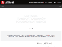 Tablet Screenshot of labtrans.pl